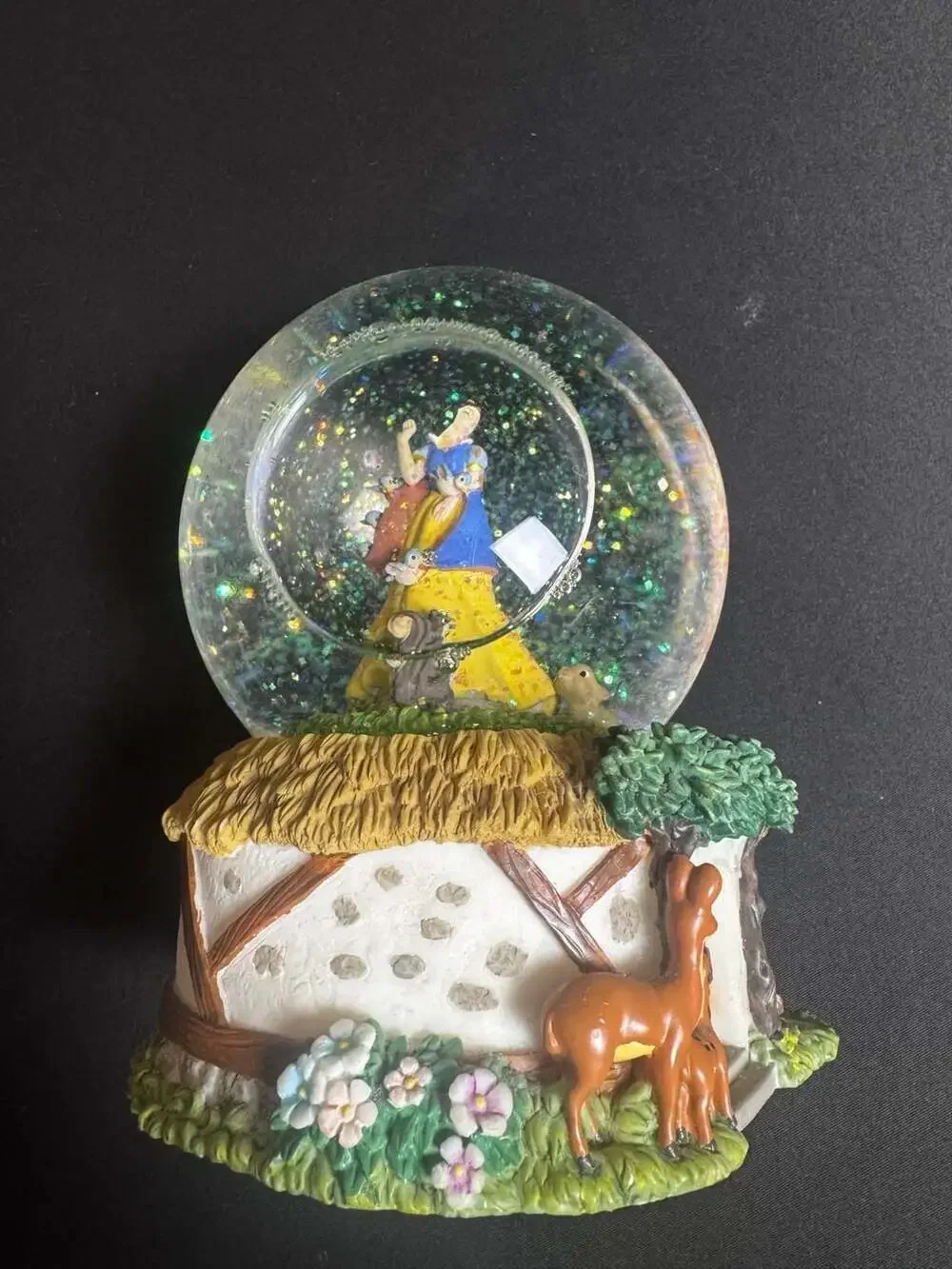 Enesco Disney Snow White and Forest Friends Musical Snow Globe